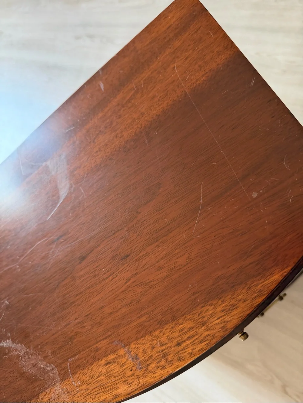 Antique Maitland Glascoe Mahogany Miniature Bow Front Chest Salesman Sample